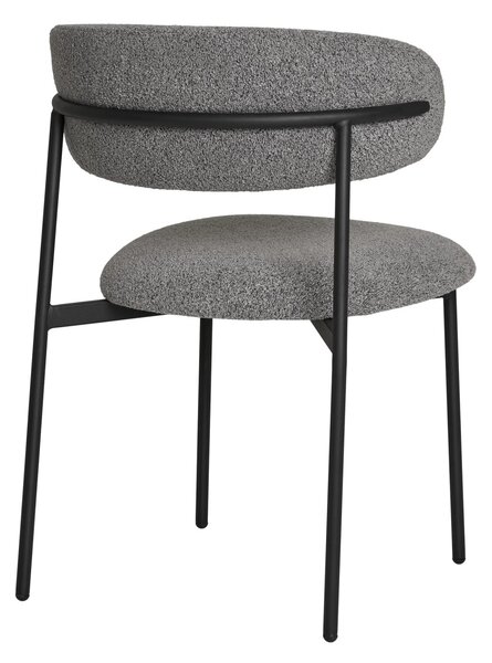 Scaun dining Mira, Gri deschis, 59x55x79.5 cm