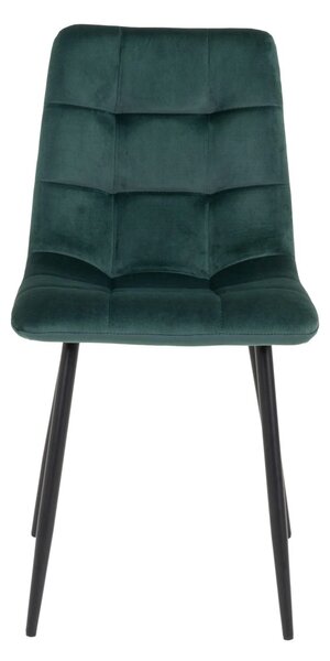 Scaun dining Middelfart, Verde inchis, 55x44x86 cm