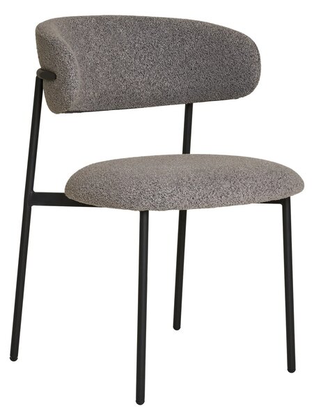 Scaun dining Mira, Gri deschis, 59x55x79.5 cm