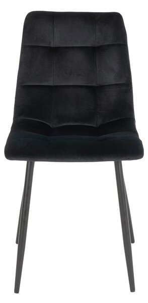 Scaun dining Middelfart, Negru, 55x44x86 cm