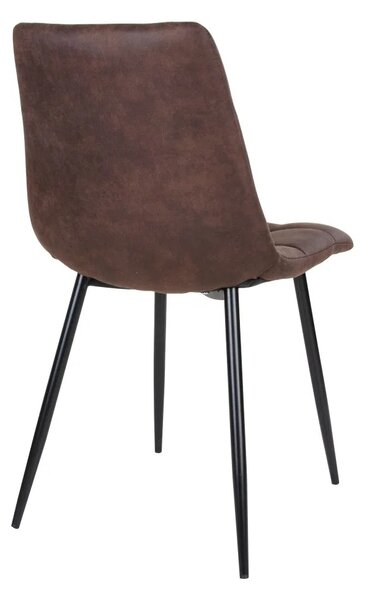 Scaun dining Middelfart, Maro inchis, 55x44x86 cm