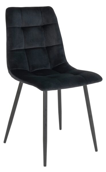 Scaun dining Middelfart, Negru, 55x44x86 cm