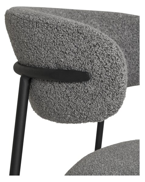 Scaun dining Mira, Gri deschis, 59x55x79.5 cm
