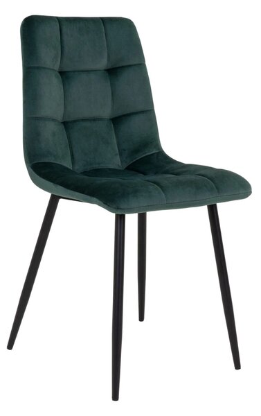 Scaun dining Middelfart, Verde inchis, 55x44x86 cm