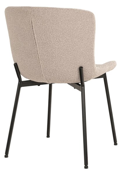 Scaun dining Maceda, Bej, 59x48x83 cm