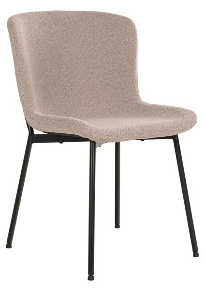 Scaun dining Maceda, Bej, 59x48x83 cm