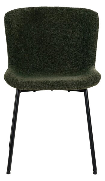 Scaun dining Maceda, Verde inchis, 59x48x83 cm