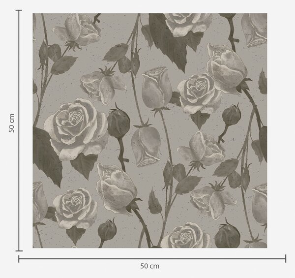 Tapet Model floral ușor cu trandafiri, Tapet flori, a01123v1 : Uwalls.ro