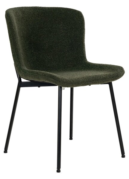 Scaun dining Maceda, Verde inchis, 59x48x83 cm