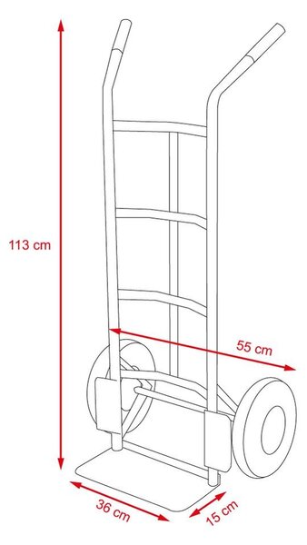 Cărucior cu roți gonflabile CLASSIC