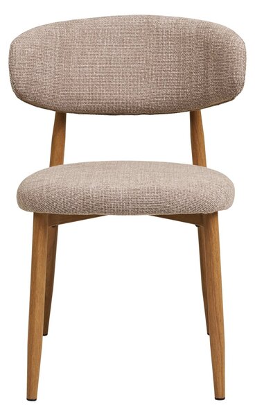 Scaun dining Levanto, Nisip, 55x52x77 cm, Stejar