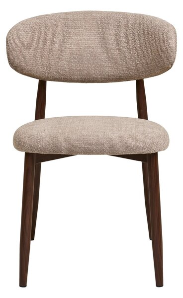 Scaun dining Levanto, Nisip, 55x52x77 cm, Nuc