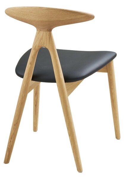Scaun dining Lanuza, Natural, 51x48x77 cm