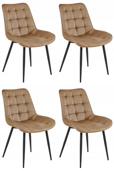 Set 4 Scaune Bucatarie/Dining Joy Maro, Catifea