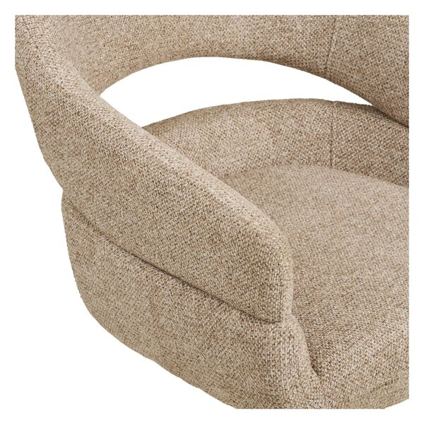 Scaun dining Dover, Nisip, 60x58x87 cm