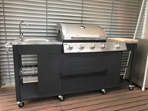 Bucătărie de grădină luxoasă și spațioasă cu grătar pe gaz Avenberg TEXAS