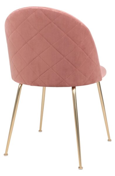 Scaun dining Geneve, Roz , 56x51x76 cm