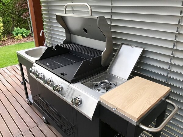 Bucătărie de grădină luxoasă și spațioasă cu grătar pe gaz Avenberg TEXAS