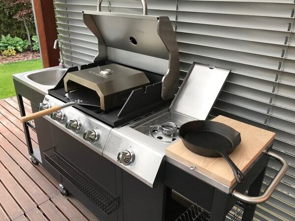Bucătărie de grădină luxoasă și spațioasă cu grătar pe gaz Avenberg TEXAS