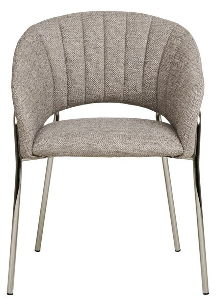 Scaun dining Costa, Gri deschis, 56x60x80 cm
