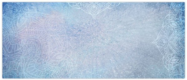Tablou - Mandala in albastru (120x50 cm)