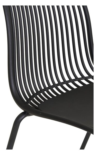 Scaun dining Branson, Negru, 55x46.5x82 cm