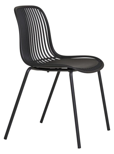 Scaun dining Branson, Negru, 55x46.5x82 cm