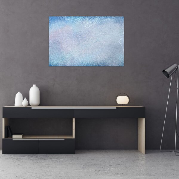 Tablou - Mandala in albastru (90x60 cm)