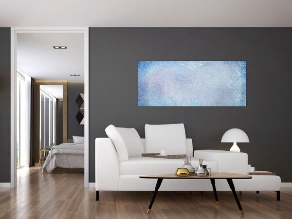Tablou - Mandala in albastru (120x50 cm)