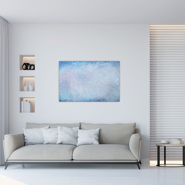 Tablou - Mandala in albastru (90x60 cm)