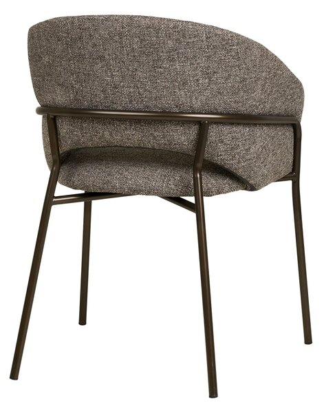 Scaun dining Costa, Gri inchis , 56x60x80 cm