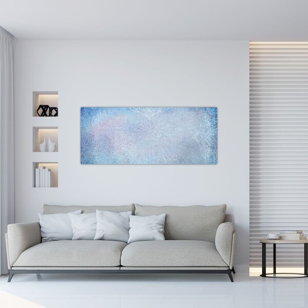 Tablou - Mandala in albastru (120x50 cm)
