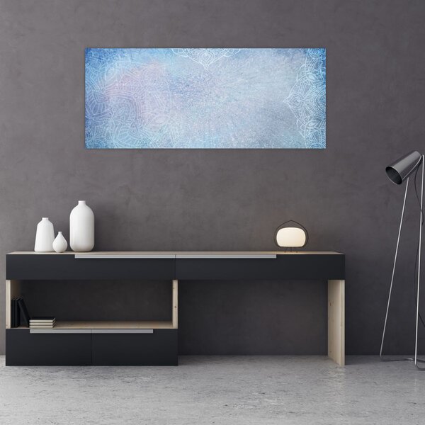 Tablou - Mandala in albastru (120x50 cm)