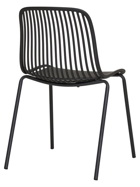 Scaun dining Branson, Negru, 55x46.5x82 cm