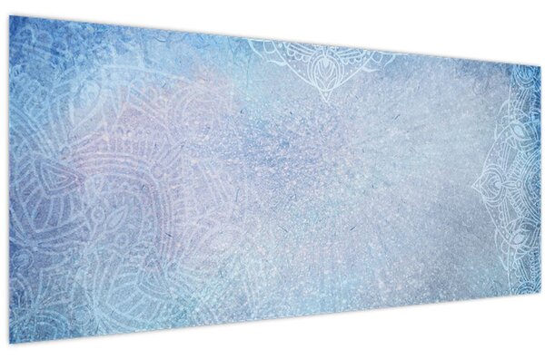 Tablou - Mandala in albastru (120x50 cm)