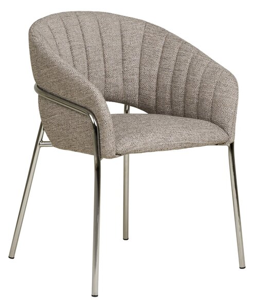 Scaun dining Costa, Gri deschis, 56x60x80 cm