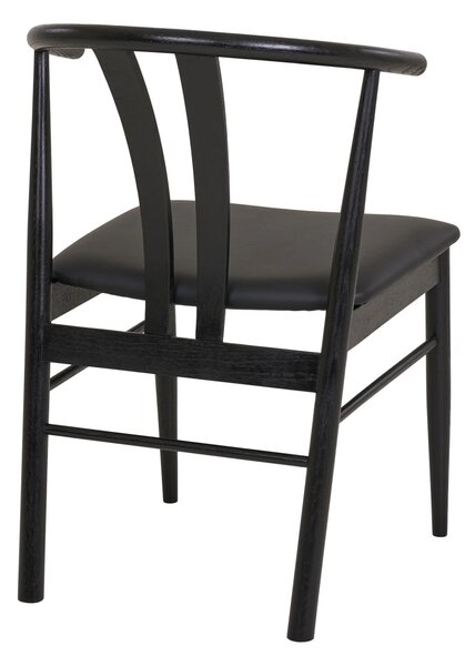 Scaun dining Artenara, Negru, 56x51x77 cm