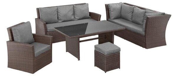 Set luxos mobilier de grădină din ratan Avenberg FIRENZE