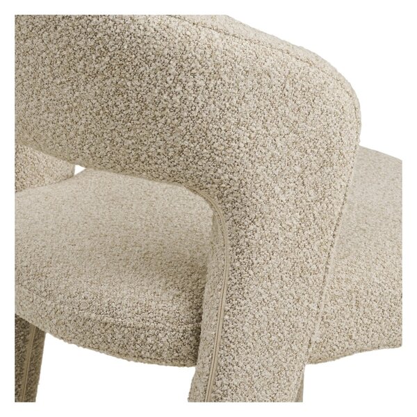 Scaun dining Belmont, Nisip, 61x57x79 cm