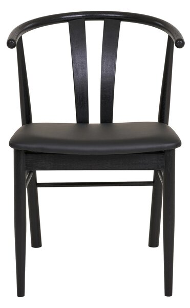 Scaun dining Artenara, Negru, 56x51x77 cm