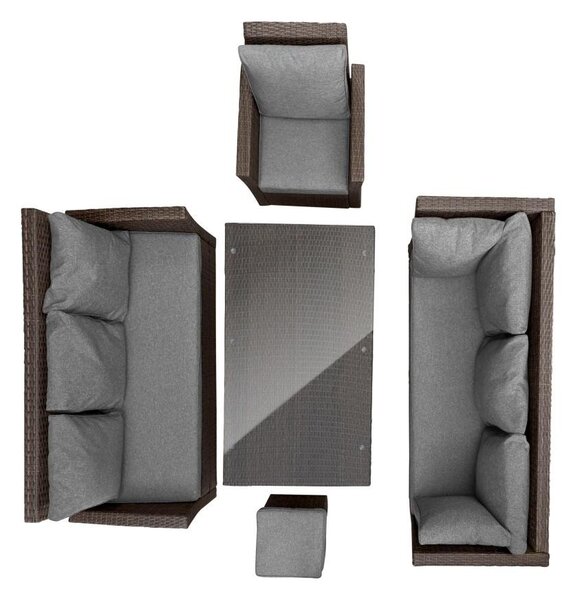 Set luxos mobilier de grădină din ratan Avenberg FIRENZE