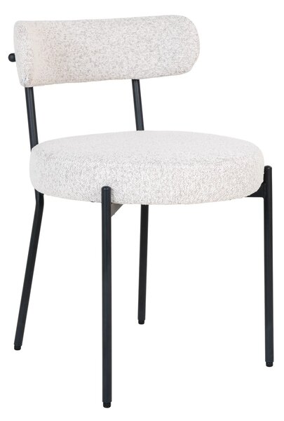 Scaun dining Badalona, Alb, 57x49x72.5 cm