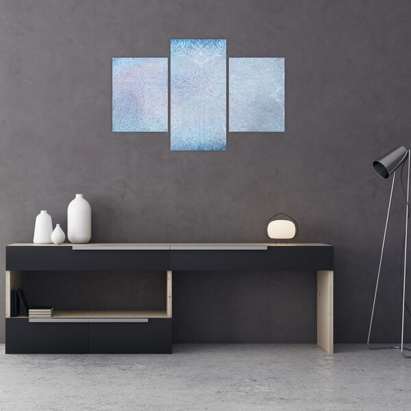 Tablou - Mandala in albastru (90x60 cm)