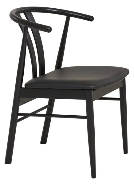 Scaun dining Artenara, Negru, 56x51x77 cm