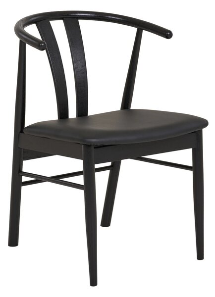 Scaun dining Artenara, Negru, 56x51x77 cm