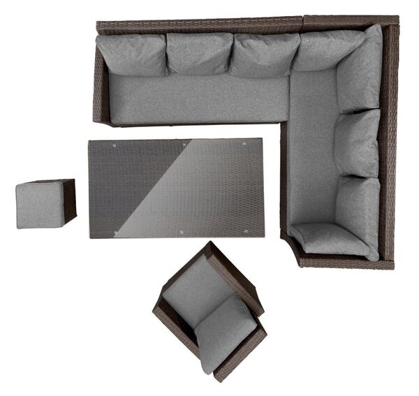 Set luxos mobilier de grădină din ratan Avenberg FIRENZE