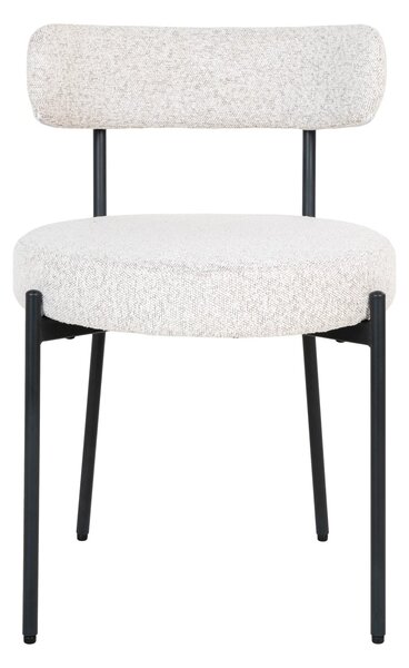 Scaun dining Badalona, Alb, 57x49x72.5 cm