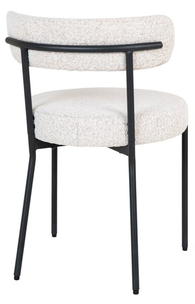 Scaun dining Badalona, Alb, 57x49x72.5 cm