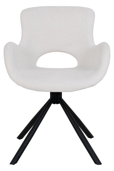 Scaun dining Amorim, Alb/Bej, 58x59x82.5 cm