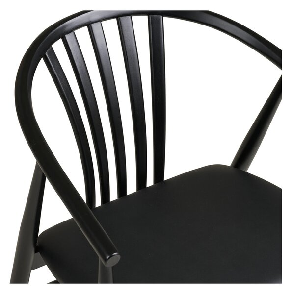 Scaun dining Agustin, Negru, 54x57x78 cm